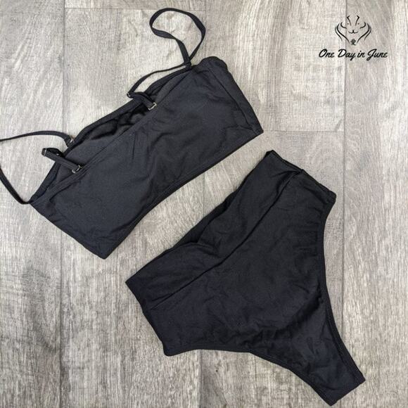 Pink Queen Removable Strap Bikini Swimsuit Size S - Picture 4 of 4